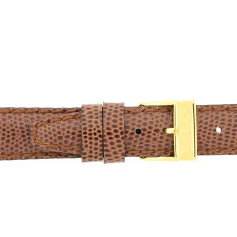 gucci 6300l strap|Genuine GUCCI Watch Band 14mm Tan Genuine Lizard 6300L .